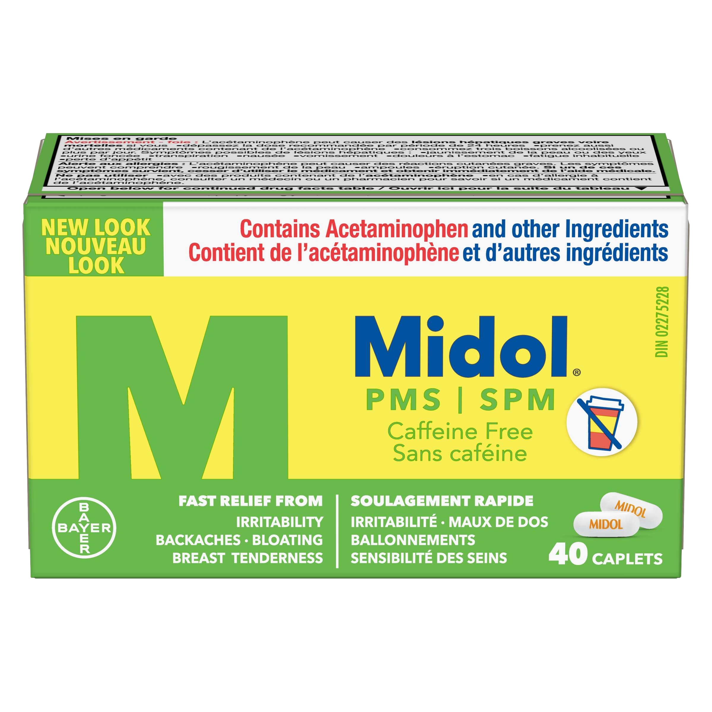 Midol Complete Menstrual Pain Relief Acetaminophen Caplets, 24 CT